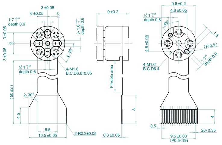 MMS101 微型6分量力力矩传感器尺寸规格.jpg