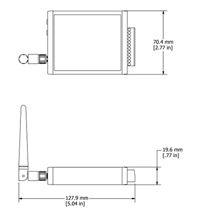 LORD WSDA-BASE-101-LXRS 无线模拟输出基站USB 操作网关尺寸图1.jpg