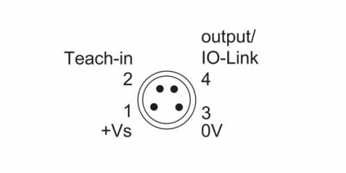 O200.SP-GW1J.72NV 传感器的针角定义图